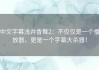 中文字幕浅井香舞2：不仅仅是一个播放器，更是一个字幕大杀器！