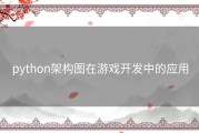 python架构图在游戏开发中的应用