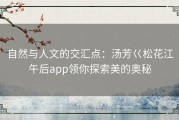 自然与人文的交汇点：汤芳巜松花江午后app领你探索美的奥秘