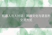 机器人与人对话：跨越文化与语言的交流方式