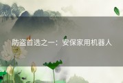 防盗首选之一：安保家用机器人