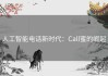 人工智能电话新时代：Call蜜的崛起