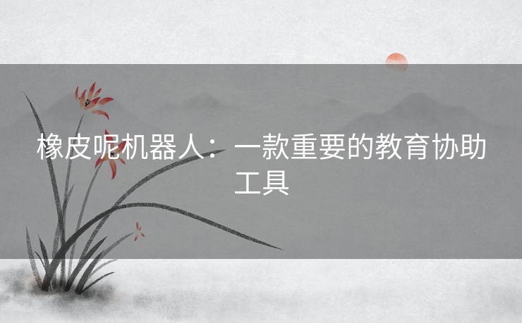 橡皮呢机器人：一款重要的教育协助工具