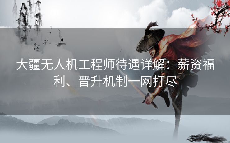 大疆无人机工程师待遇详解：薪资福利、晋升机制一网打尽