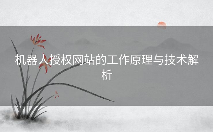 机器人授权网站的工作原理与技术解析
