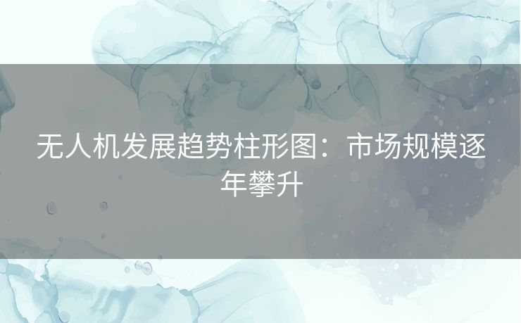 无人机发展趋势柱形图：市场规模逐年攀升