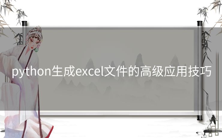 python生成excel文件的高级应用技巧
