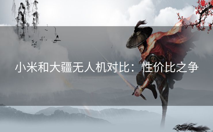 小米和大疆无人机对比：性价比之争