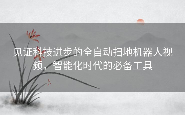 见证科技进步的全自动扫地机器人视频，智能化时代的必备工具