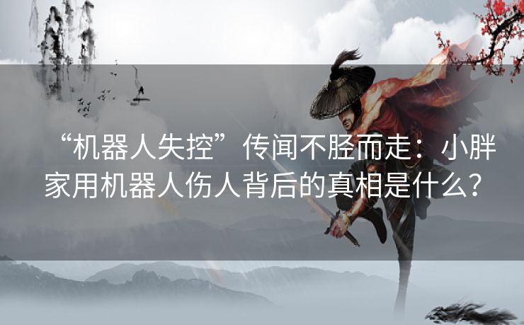 “机器人失控”传闻不胫而走：小胖家用机器人伤人背后的真相是什么？