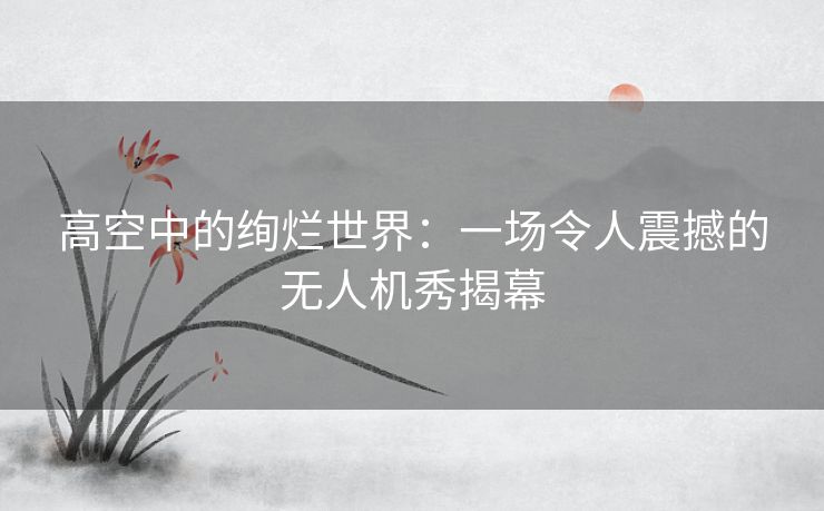 高空中的绚烂世界：一场令人震撼的无人机秀揭幕
