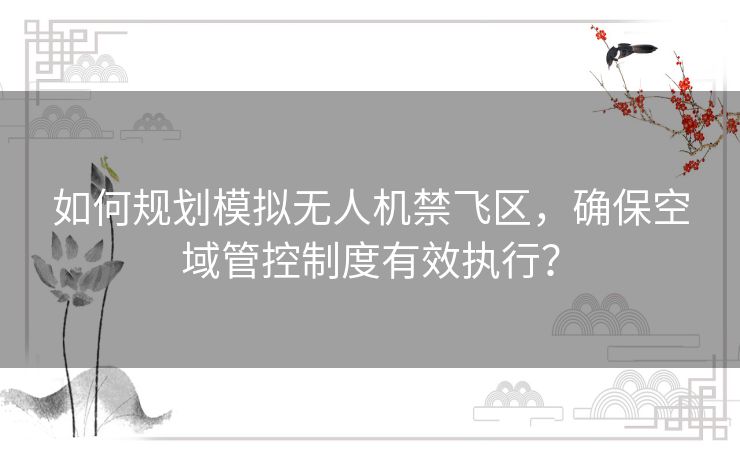 如何规划模拟无人机禁飞区，确保空域管控制度有效执行？