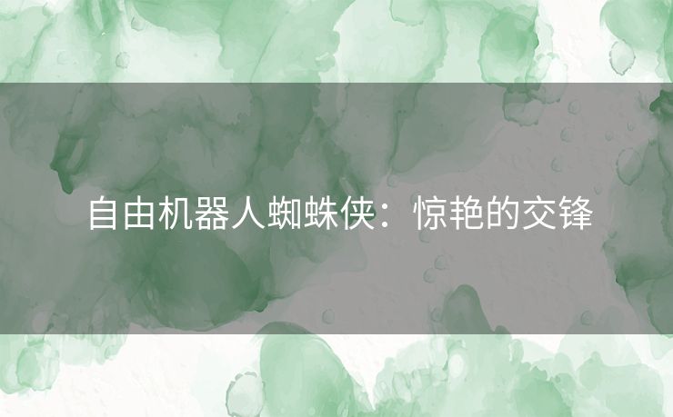 自由机器人蜘蛛侠：惊艳的交锋