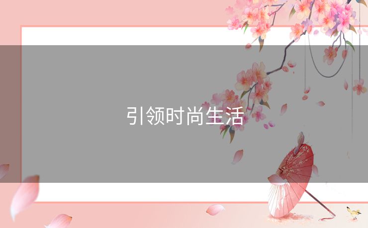 引领时尚生活